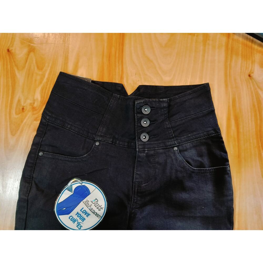 Rebel By Right High Waist Cropped Black Jeans Womens Size 1 Skinny - Picture 3 of 9